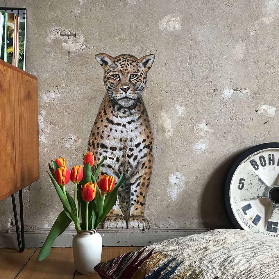 Wandmalerei jaguar